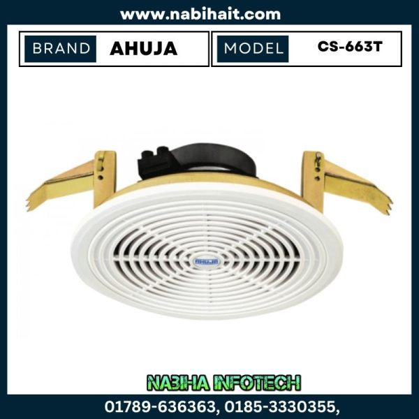 Ahuja CS-663T 6W/100V PA Ceiling Speaker in Bangladesh
