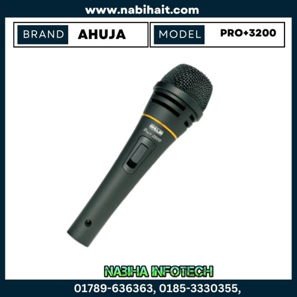 Ahuja PRO+3200 Supercardioid Dynamic Pro-Entertainment + Studio Microphone in Bangladesh