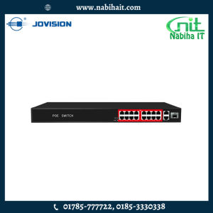 Jovision JVS-S19-16P 16Port PoE Network Switch 2 Uplink 1SFP Port in bangladesh
