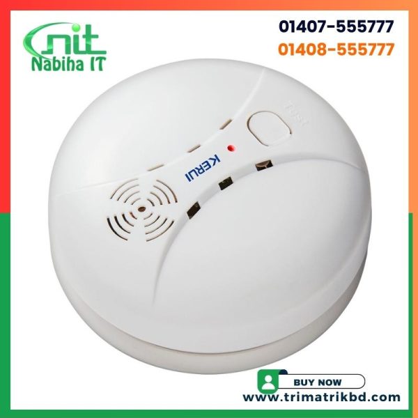 KERUI GS04 Alarm Wireless Sensor Fire Protection Smoke Detector Portable in Bangladesh