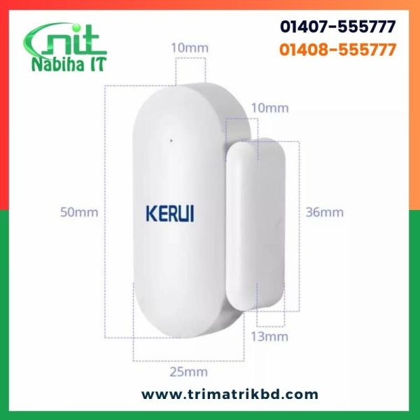 Kerui MC7 Wireless Mini Door Magnetic Sensor Alarm 433 Mhz in Bangladesh
