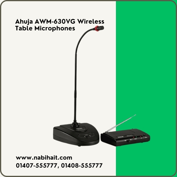 Ahuja AWM-630VG Wireless Table Microphones in Bangladesh